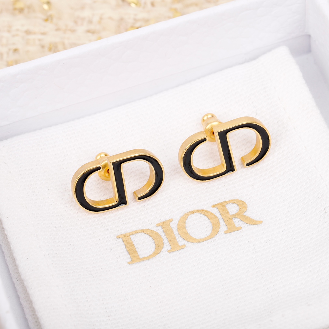 Dior CD Classic Stud Earrings