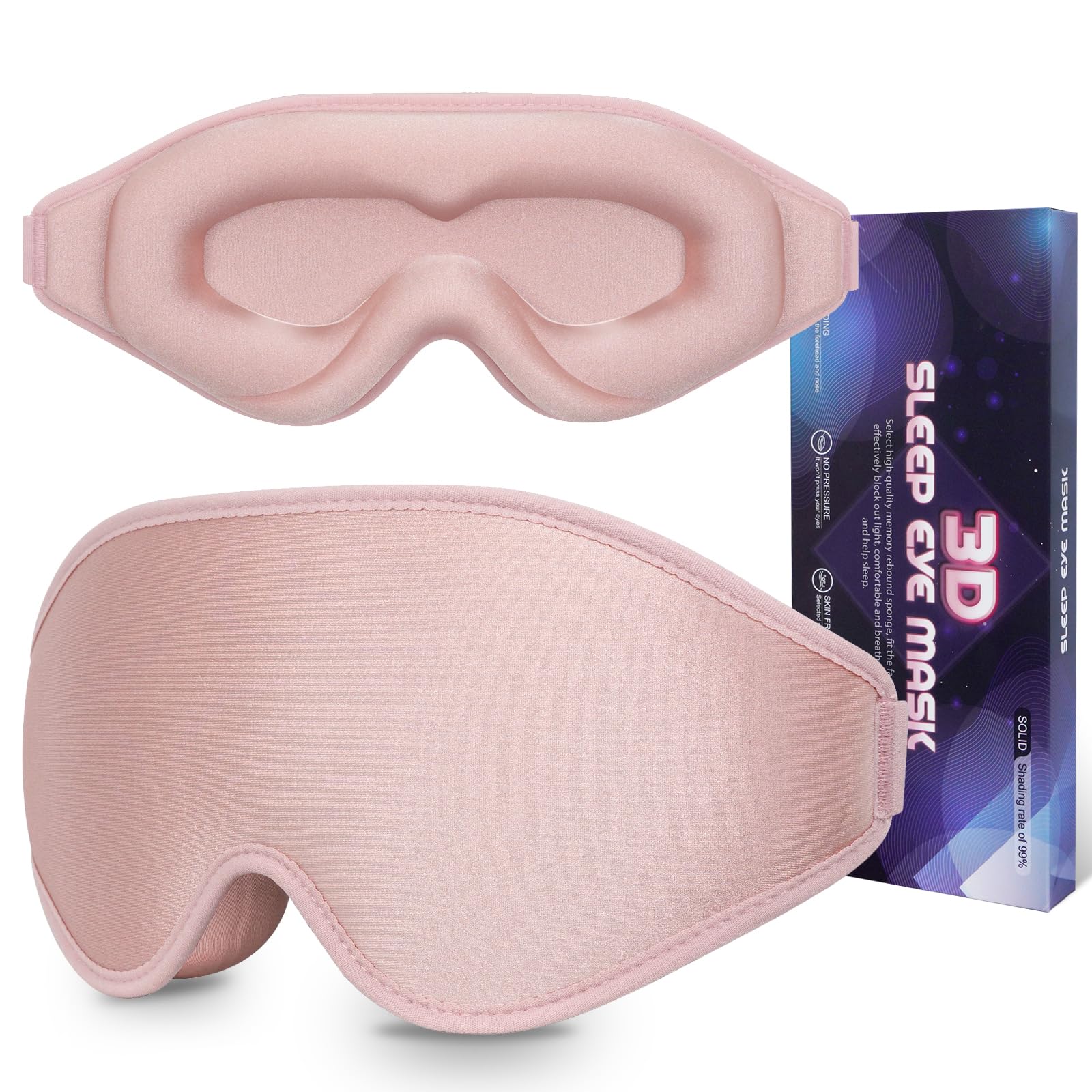💤Sleep Mask 3D Eye Mask, 100% Block Out Light🌒