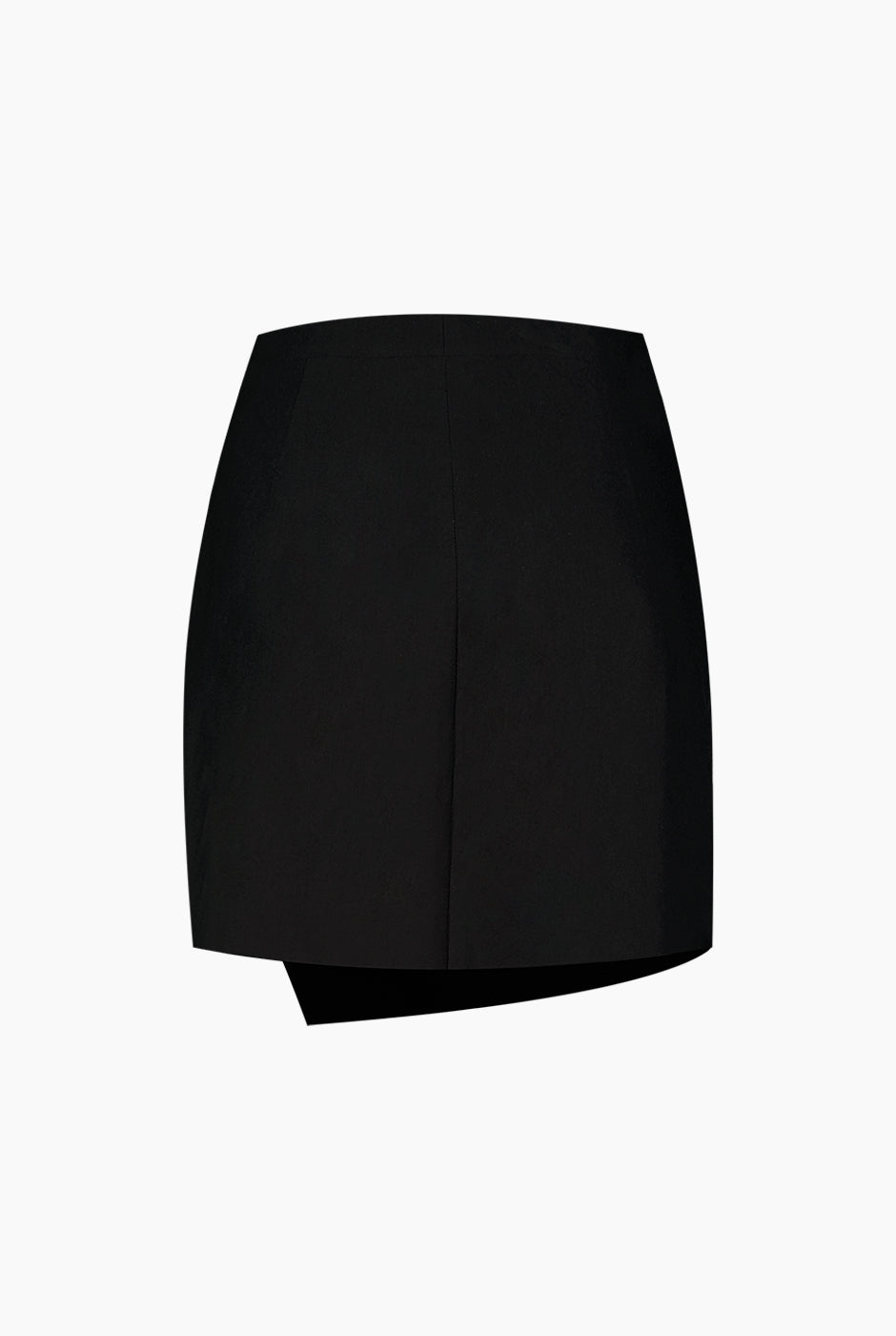 Falda corta negra con pinzas
