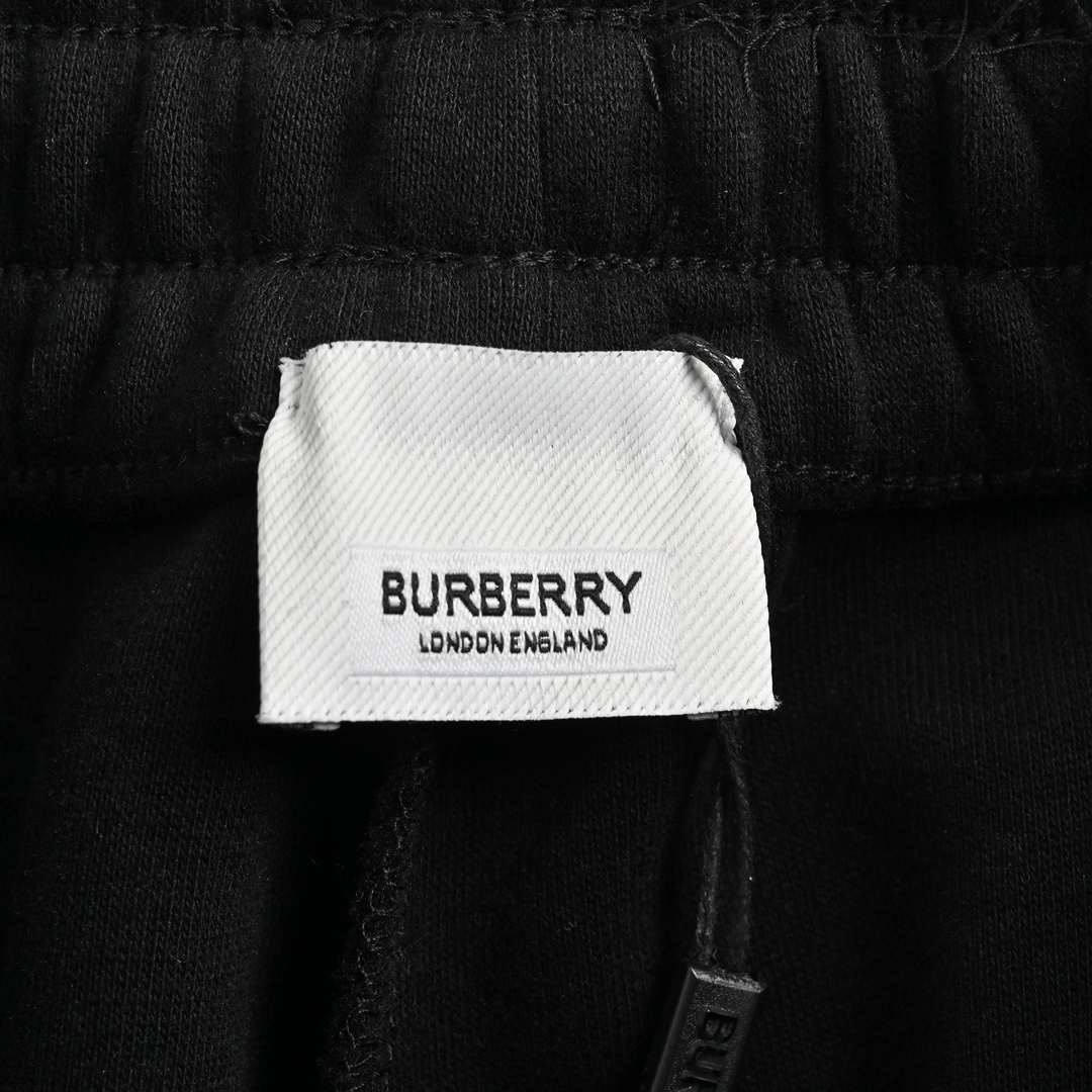 Burberry 24Fw side warhorse embroidered cuffed trousers