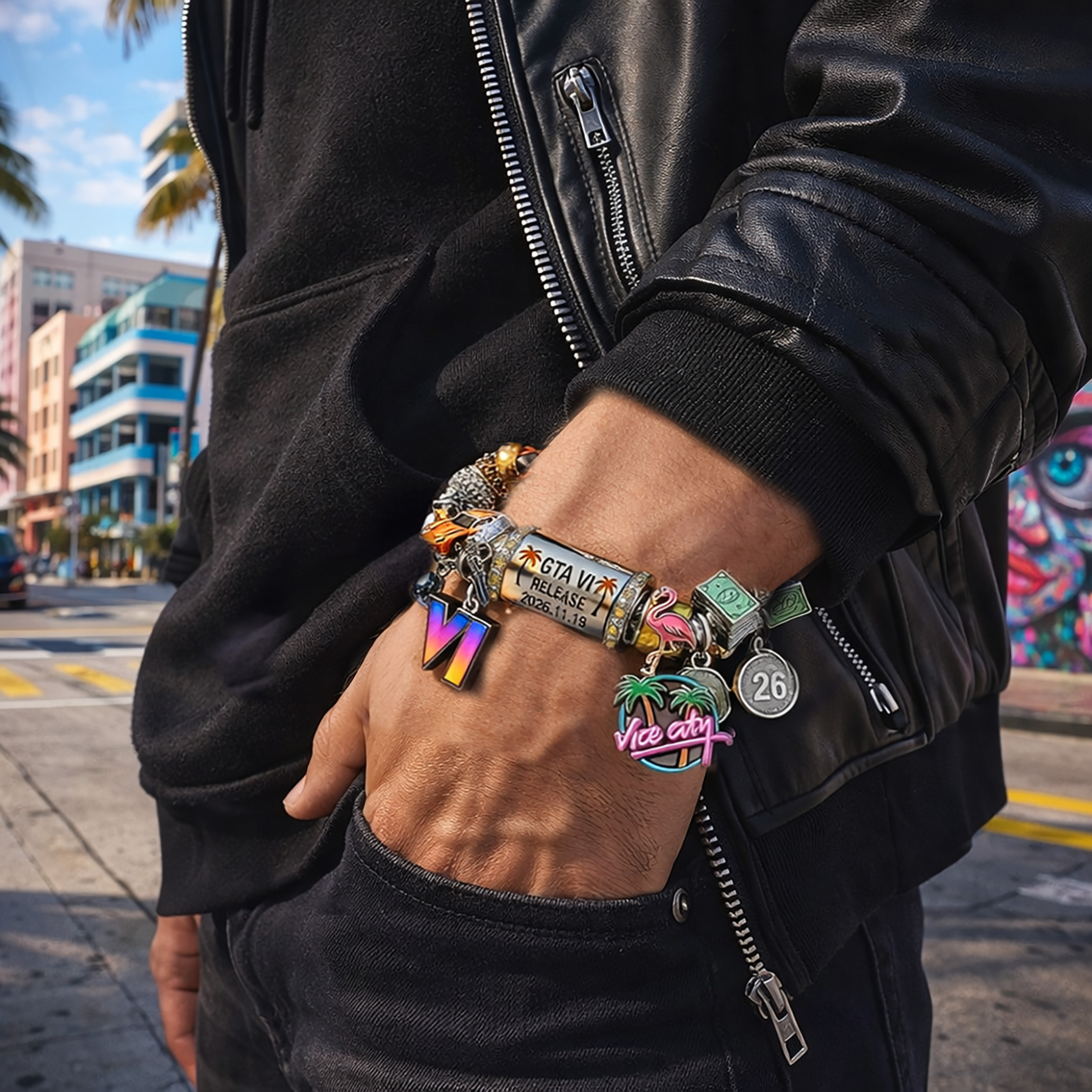 GTA VI Inspired Release Commemorative Bracelet
