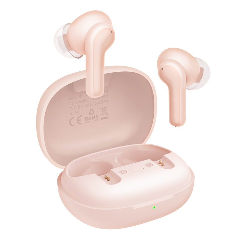 Hybrid Active Noise Cancelling Wireless Earbuds For IPhone & Android, Cordless Charging, 6 Mic Clear Phone Call, Bluetooth 5.1 In Ear Headphones With Deep Bass, Waterproof, Anti-scratch Case