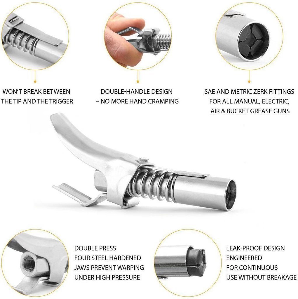 Ez-Pz Lube 10kPSI Lock Grease Coupler (BUY 2 FREE SHIPPING)