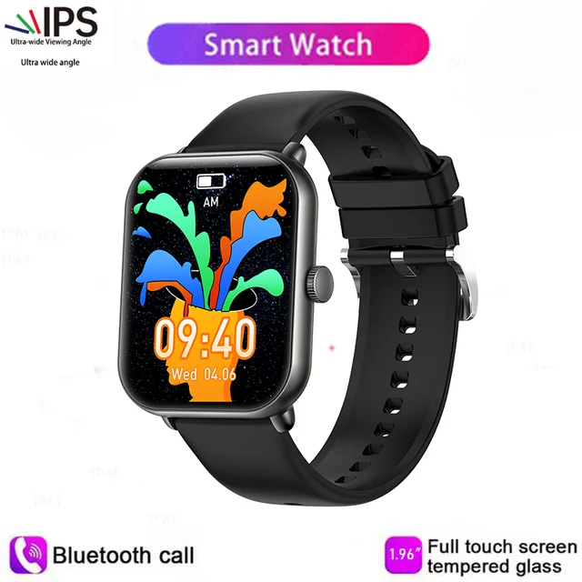 New Men's smartwatch HD Bluetooth Talk Temperature Monitor 1.96inch full screen Touch Multi-sport mode Women's Smartwatch + box