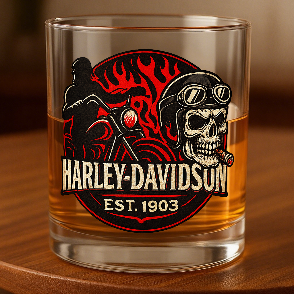 HD Flame Fury Whiskey Glass