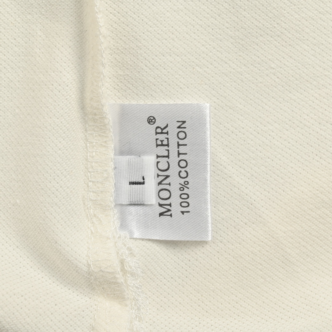 Moncler 24ss running man embroidered Polo short sleeve