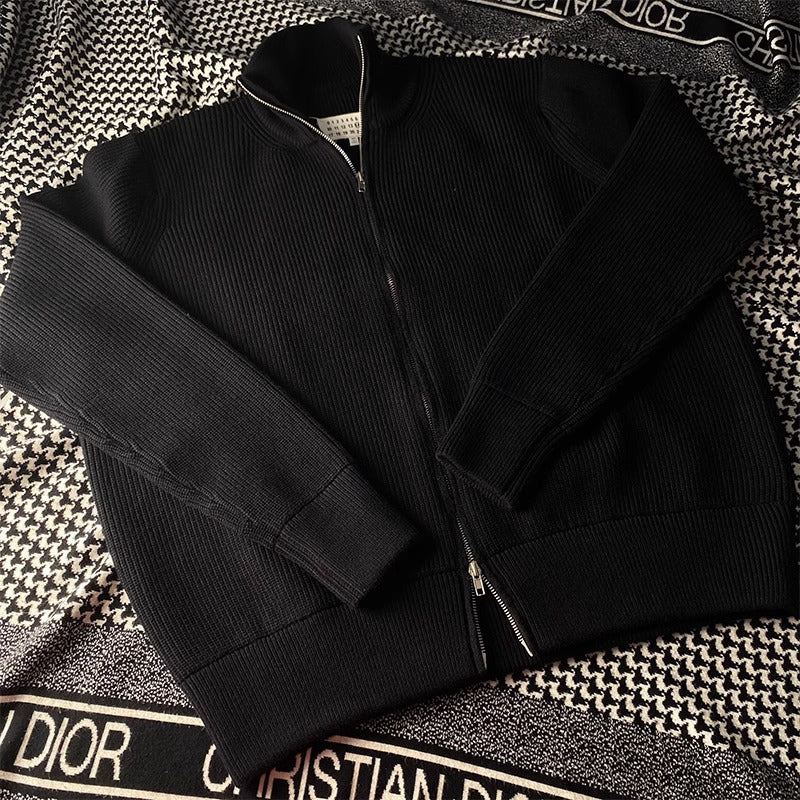 Stylish Zip Turtleneck Wool Coat for Men and Women