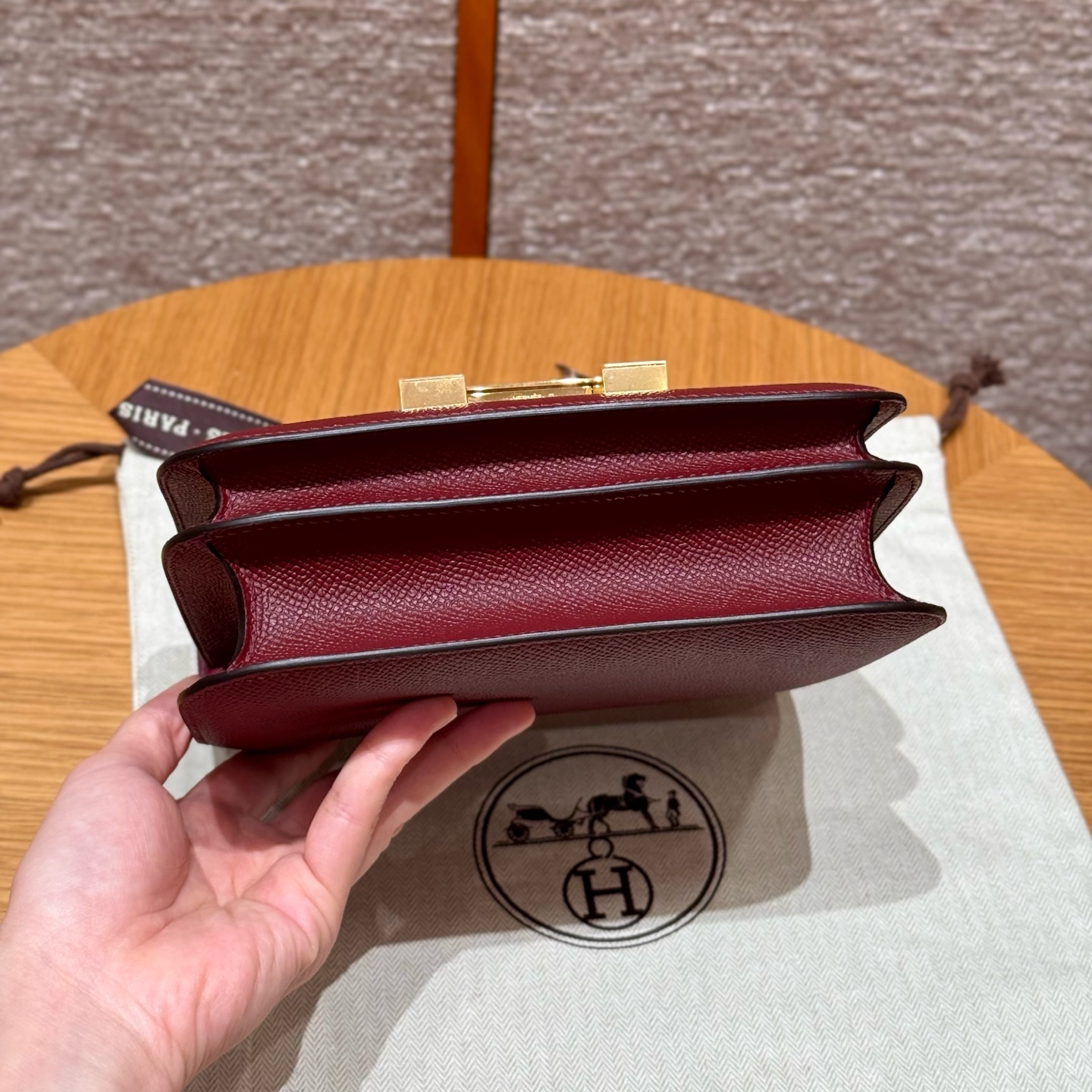 Hermes constance 55Rouge H handbag (handmade to order)