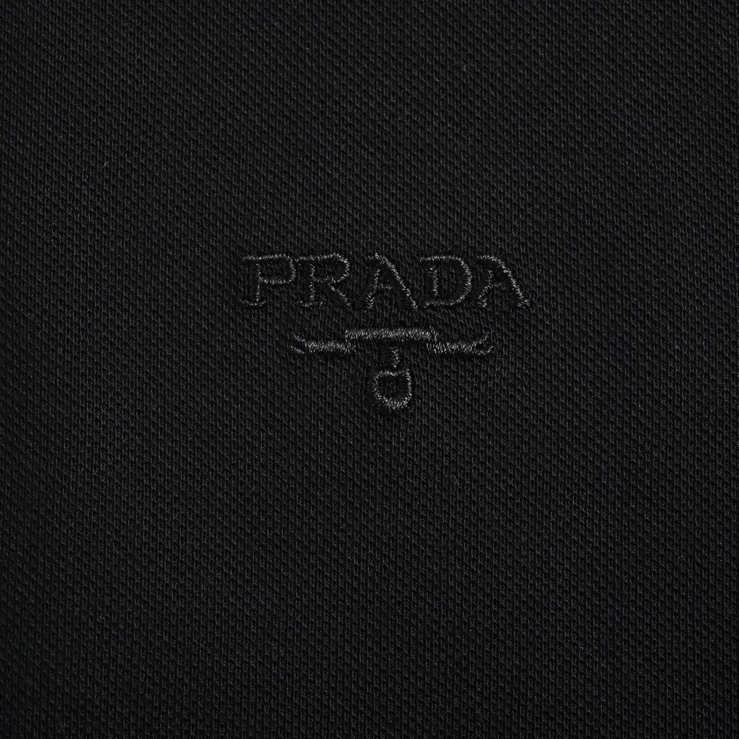 Prada 25ss obscure embroidered small logo Polo short sleeve