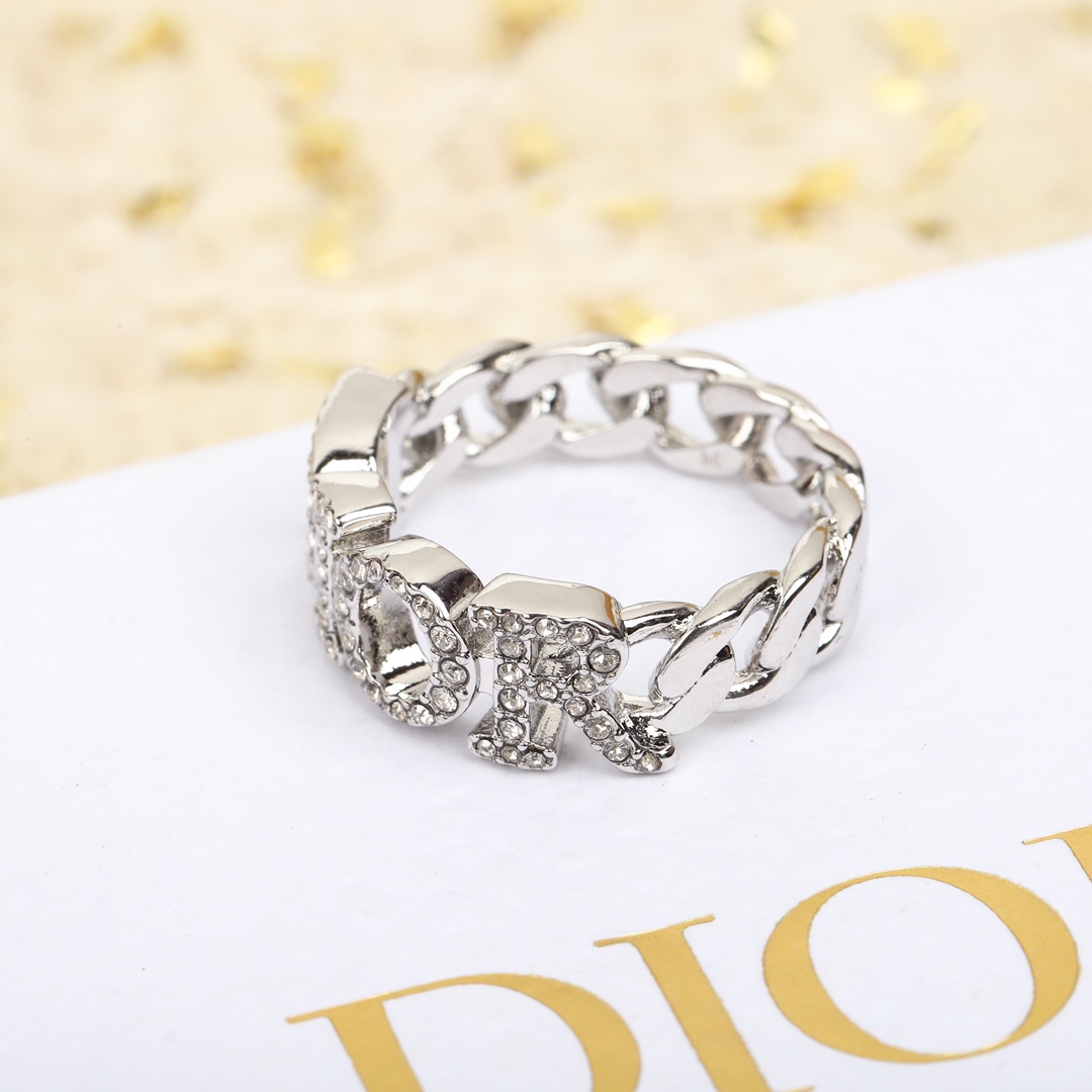 Dior Alphabet Full Diamond Ring