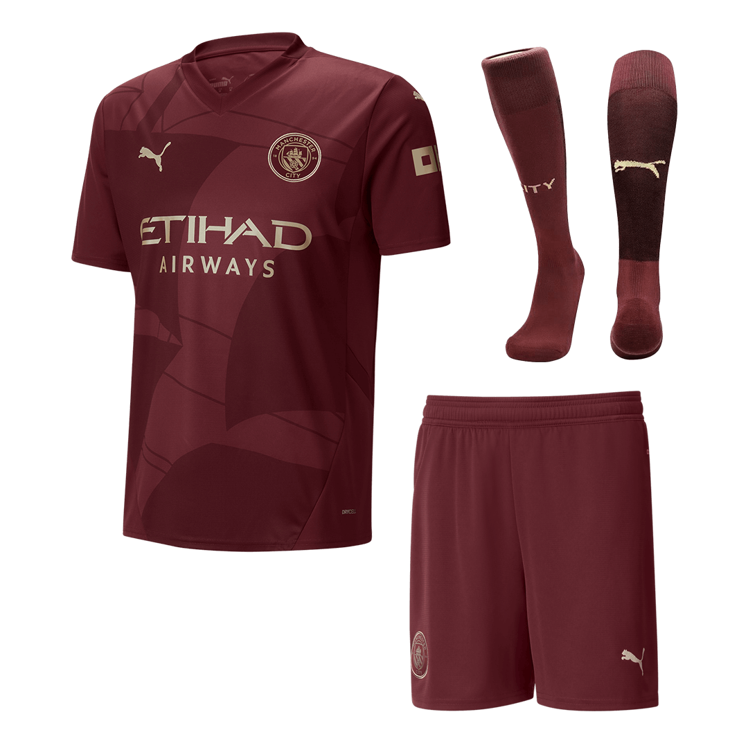 Manchester City Third Away Football Shirt (Shirt + Shorts + Socks) 2024/25