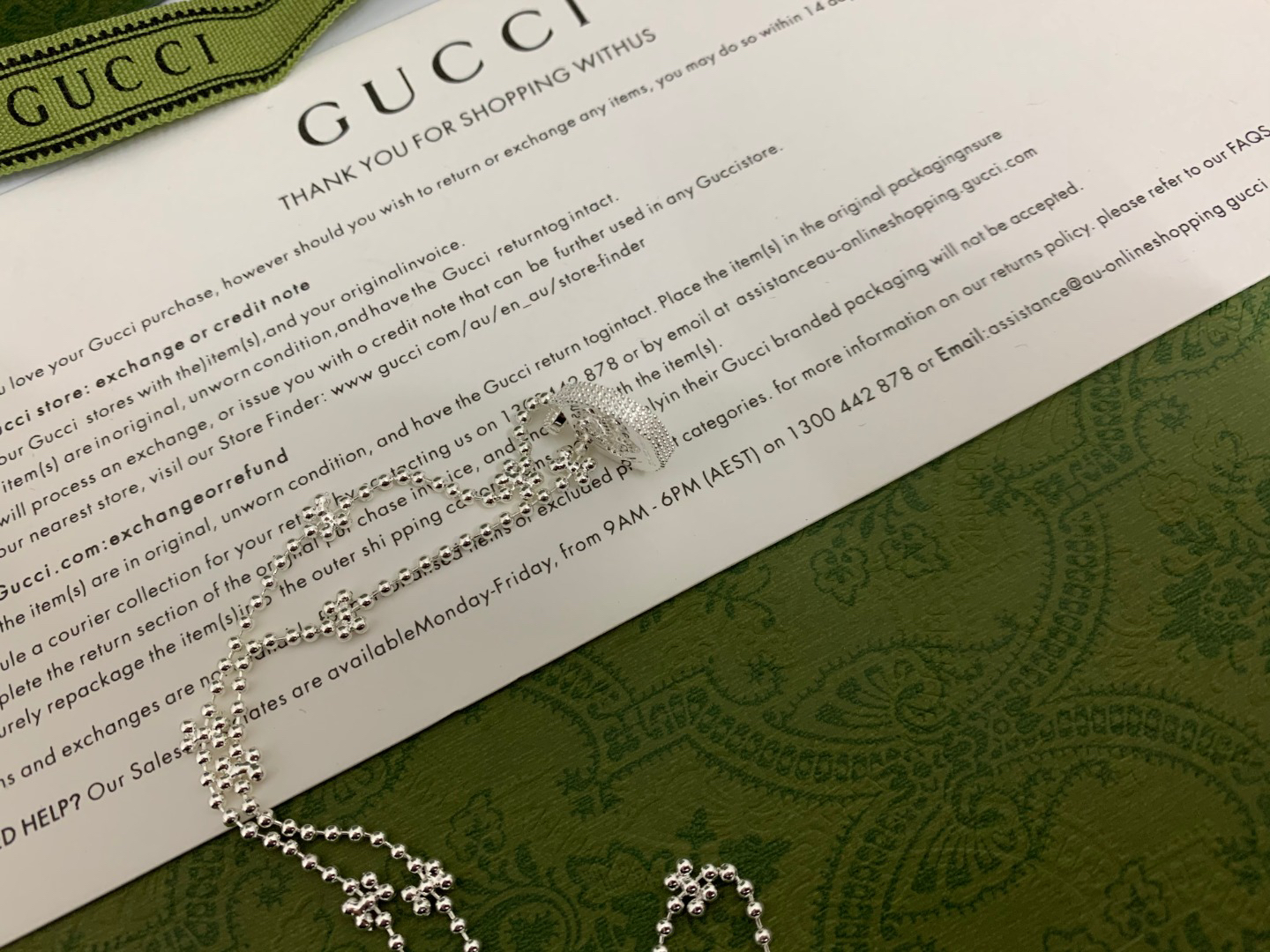 Gucci GG Snowflake Necklace