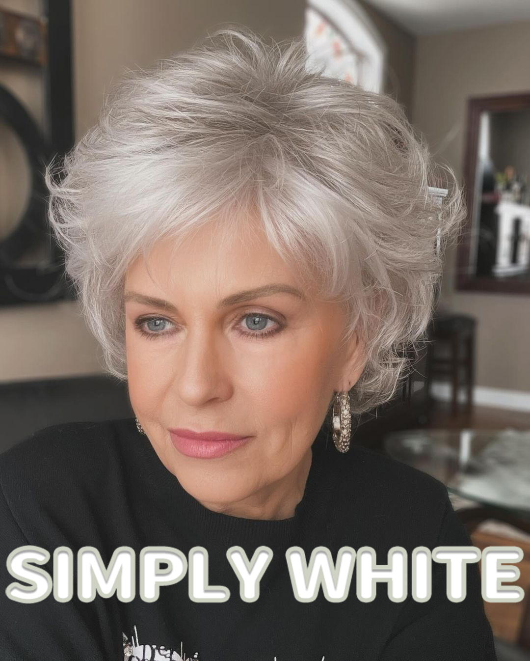 Short Fluffy Wig With Lightweight Layers