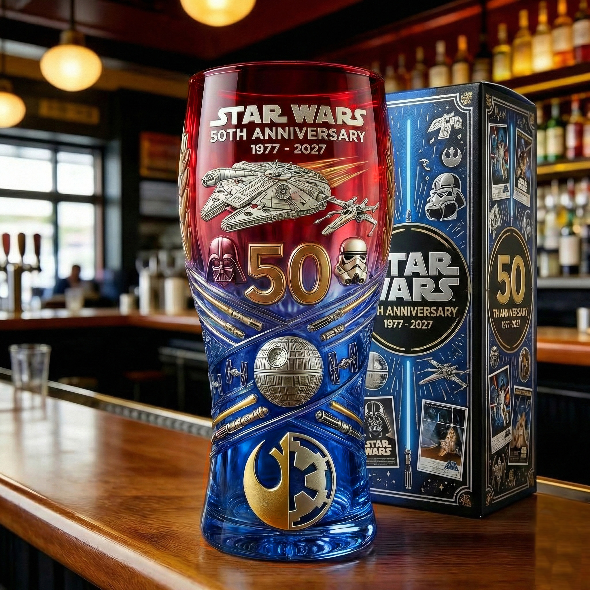 Star Wars 50th Anniversary Commemorative Pint Glass