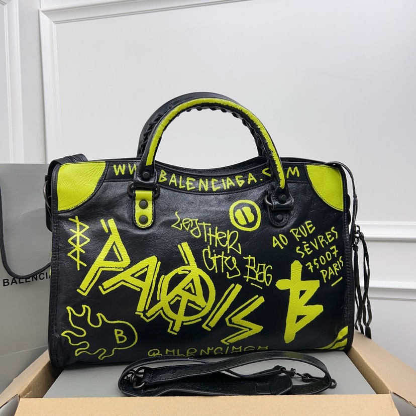 Balenciaga Mini City Graffiti Tote