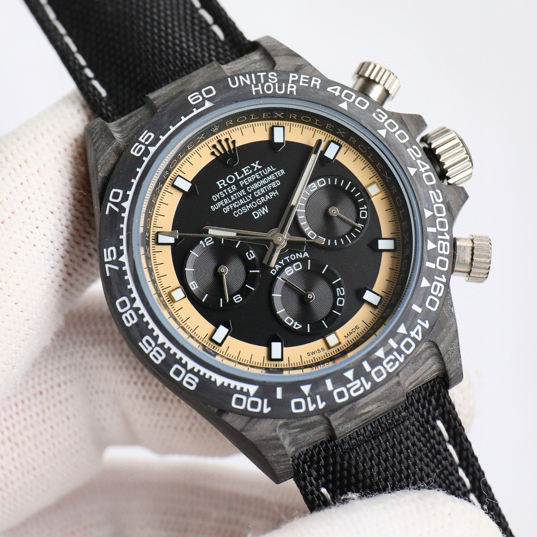 ROLEX-Cosmic Chronograph Daytona Series Carbon Fiber Custom Edition
