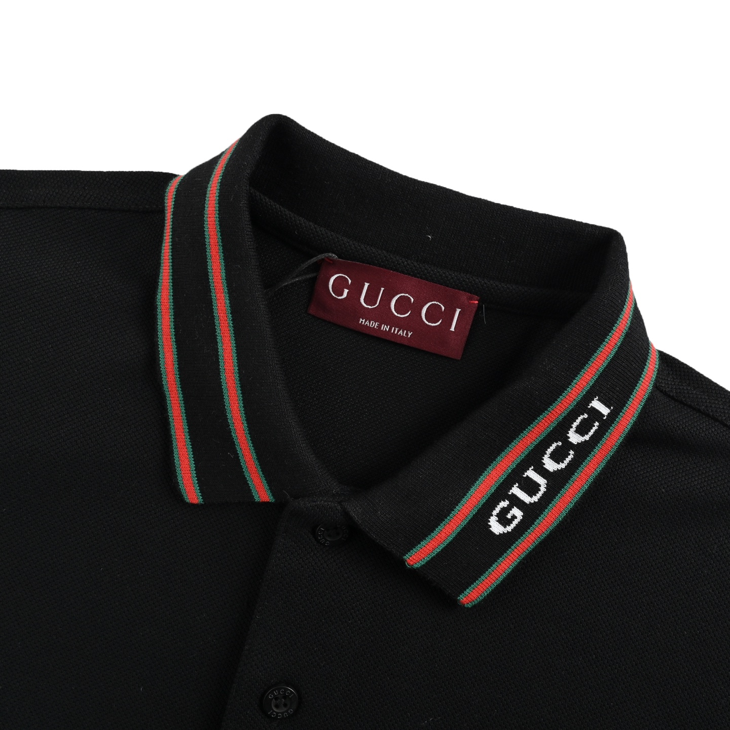 Gucci Polo Short Sleeve with Lettering Collar