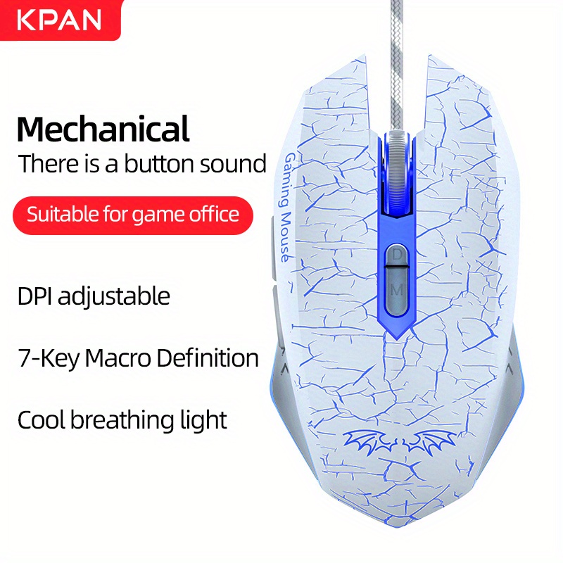8000DPI Ergonomic Wired Esport Mouse USB Mouse Gaming RGB Mause Gamer Mouse 7 Button LED Silent Mice For PC Laptop Computer Gift For Birthday/Valentines/Easter/Boy/Girlfriends