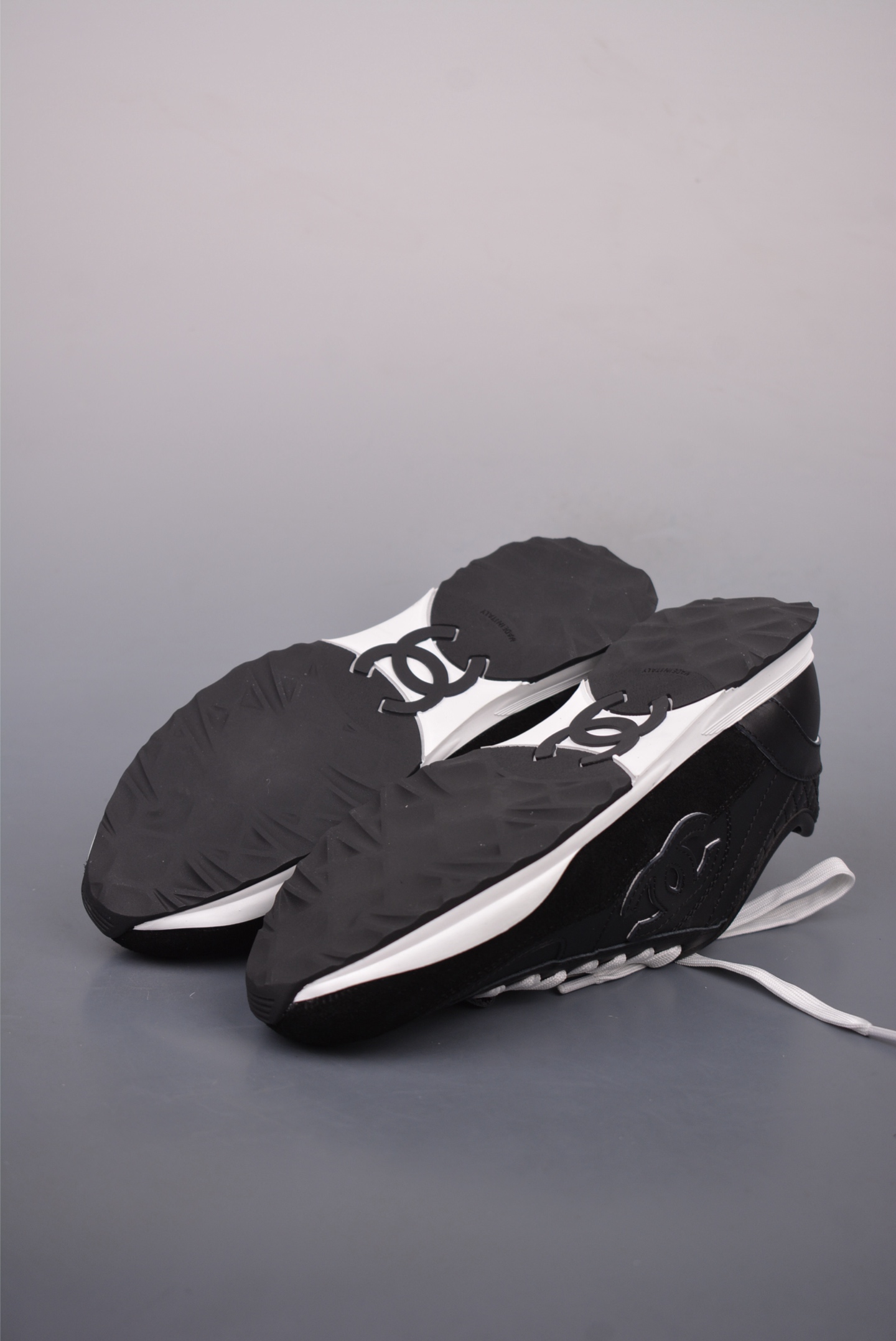 Chanel Calfskin Trainers Sneaker Black