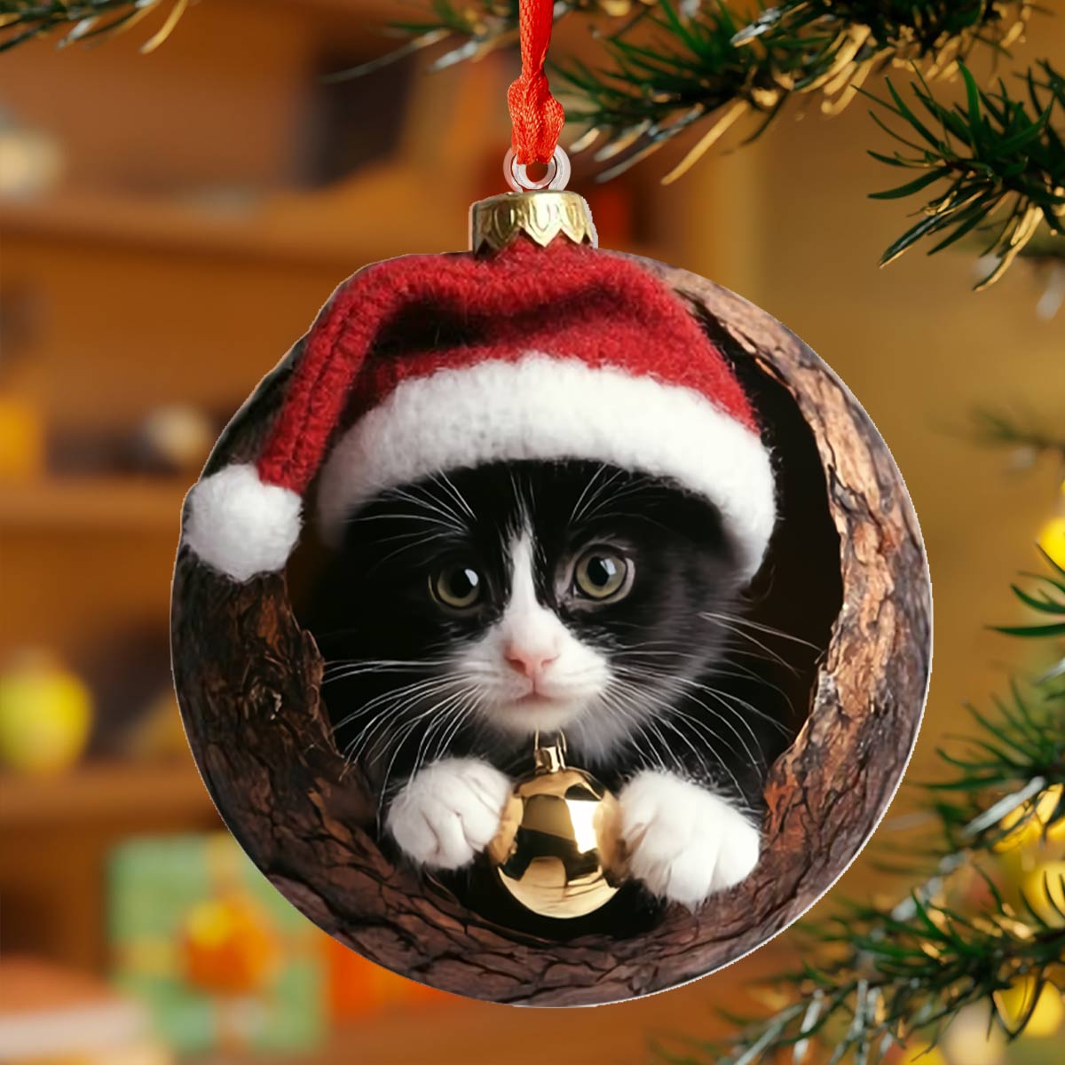 😸Cute Kittens Christmas Ornaments