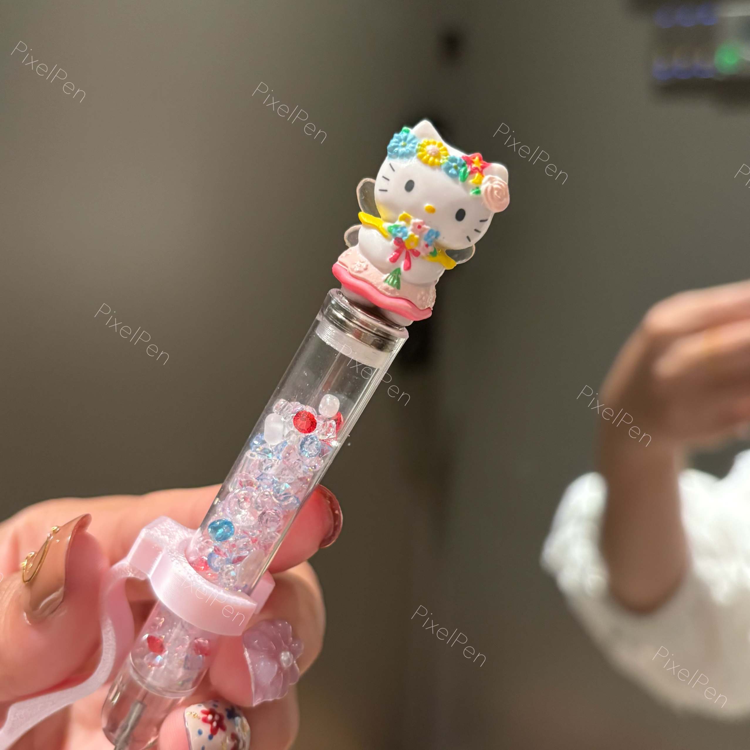 PixelPen Magnetic Grip Piecing Bean Pen Tool 2.6mm for small beans | Flower Fairy Kitty