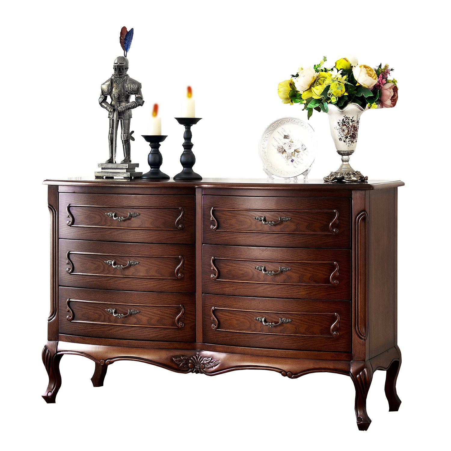 Eliana Sheraton Chest of Drawers Dresser Cabinet American Style Solid Wood