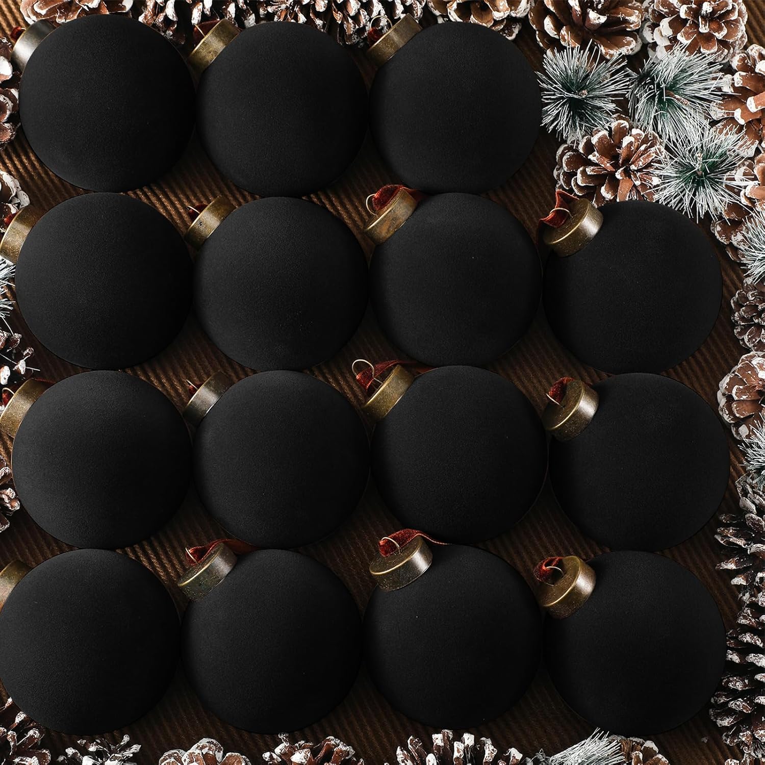 On Sale🔥Set of 15 pcs Velvet Christmas Balls Ornaments
