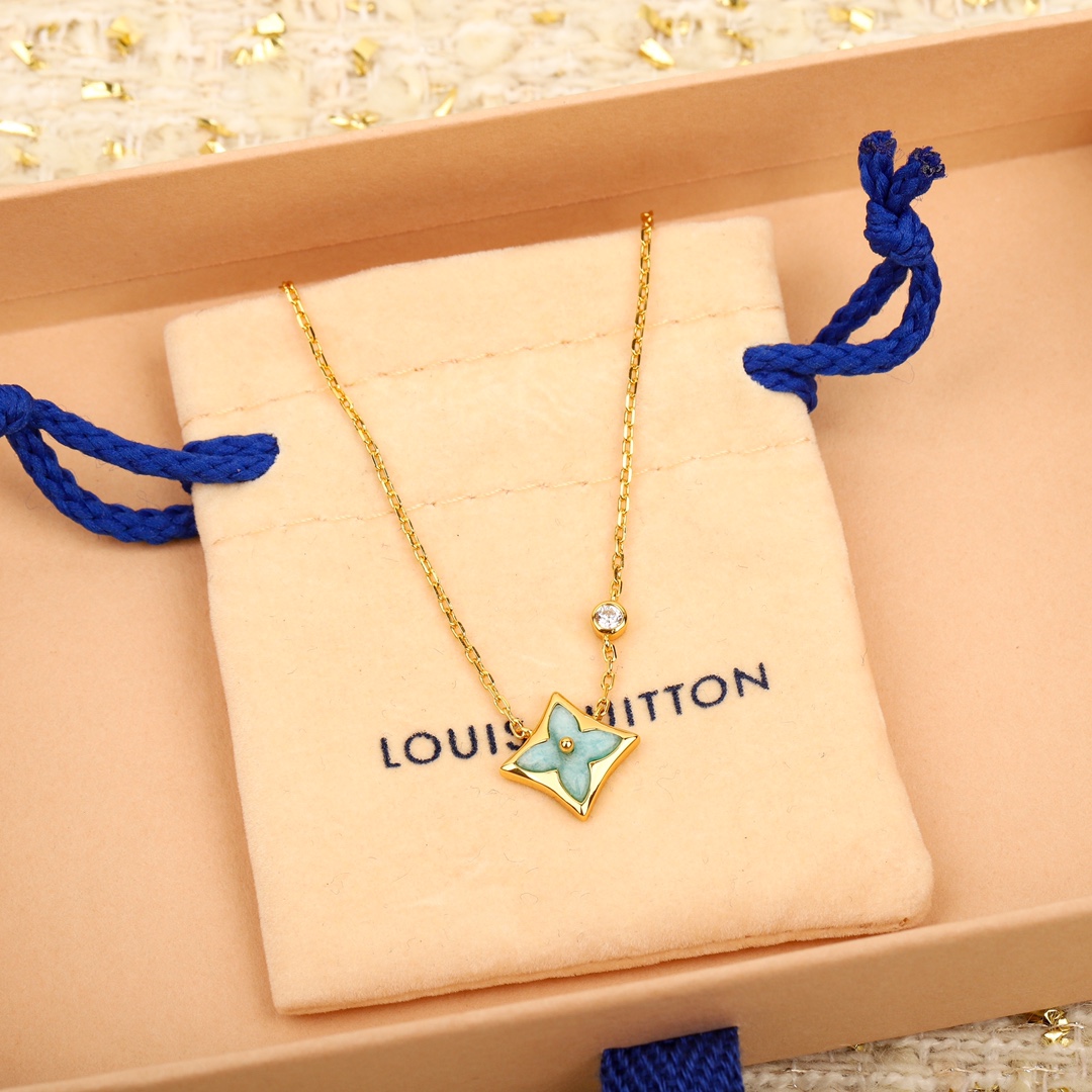 Louis Vuitton Amazonite Necklace