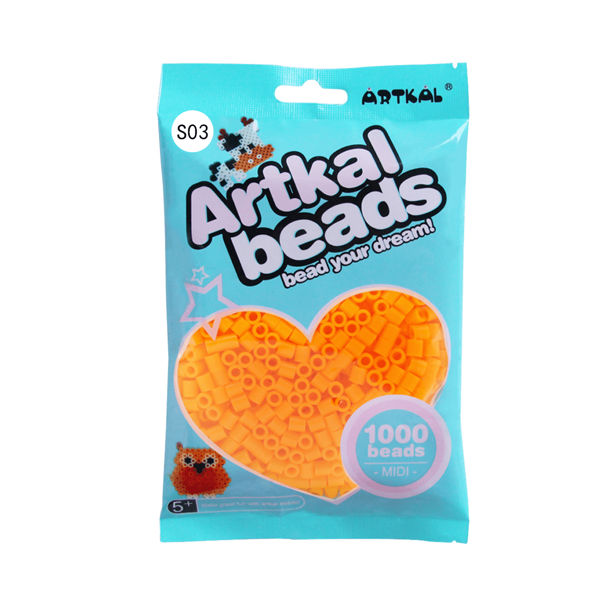 Yellow-Orange-Midi 1000 beads Single Pack