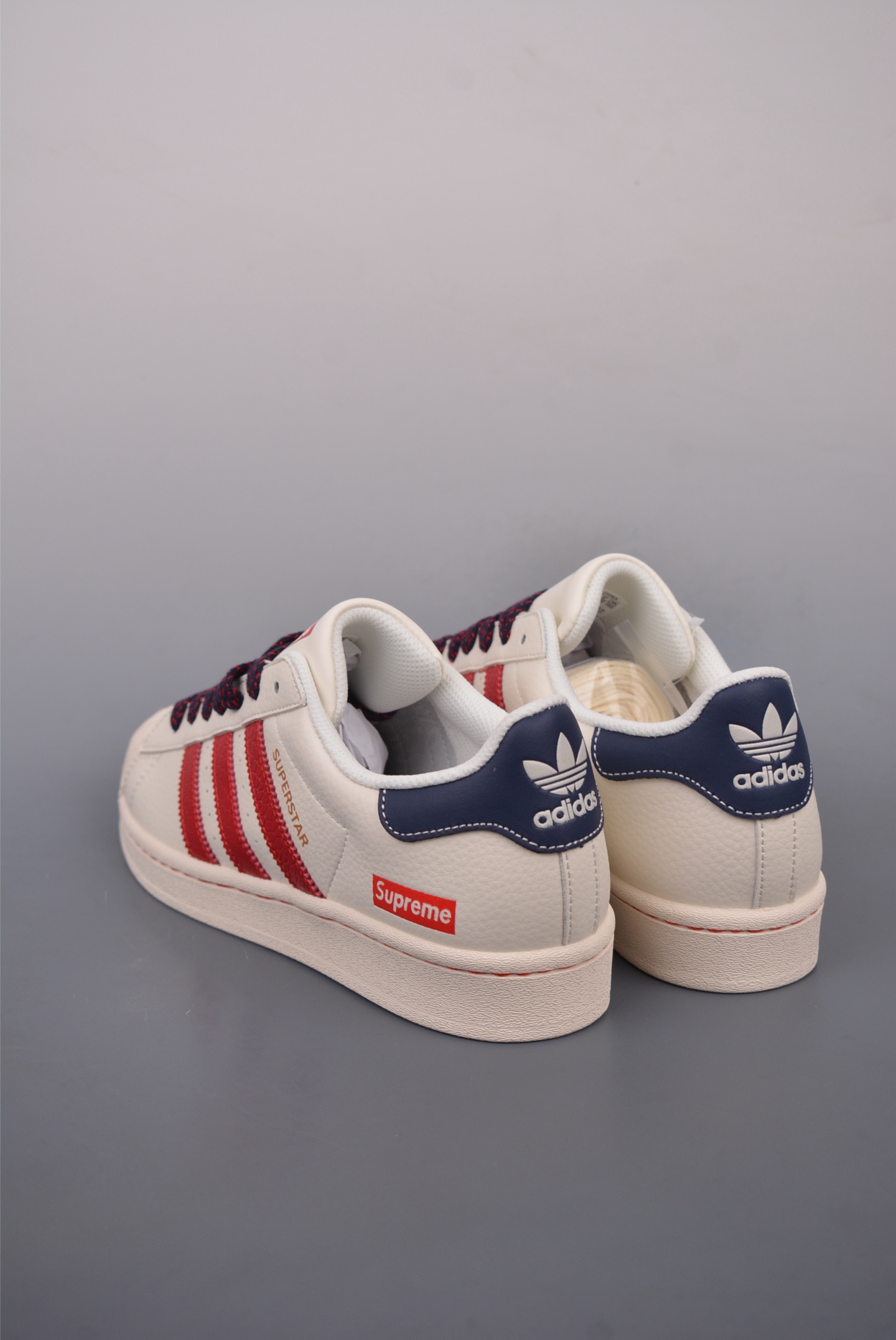 The North Face x Adidas Originals Superstar XLG Off-White Red Blue BZ2521