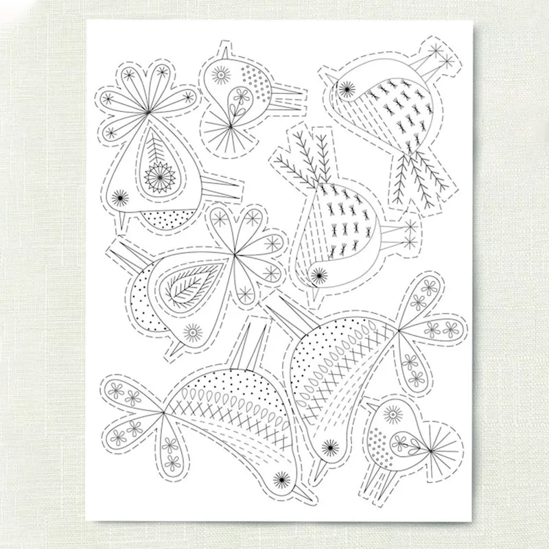 Water Soluble Embroidery Transfers