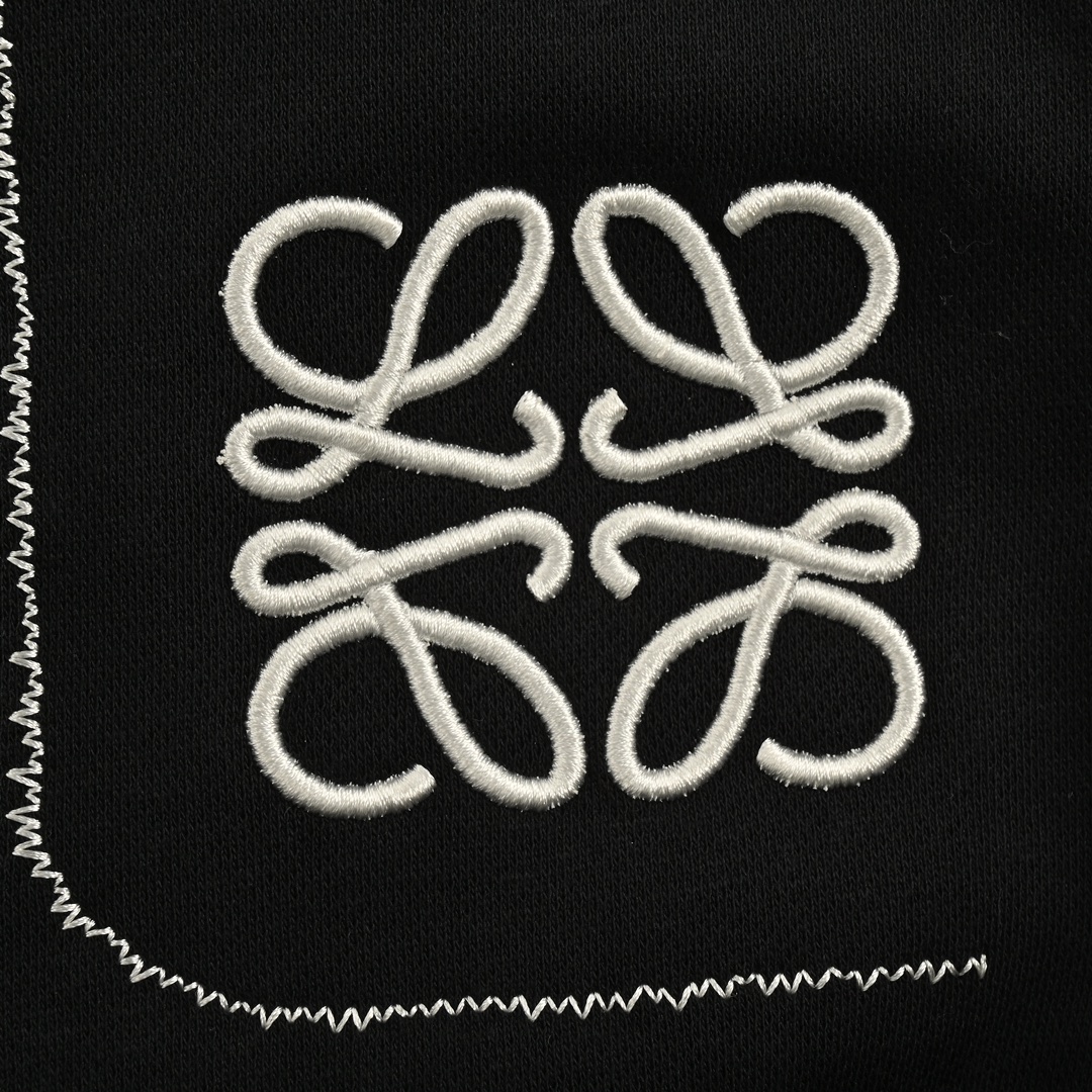 Loewe 24Fw embroidered logo fleece trousers