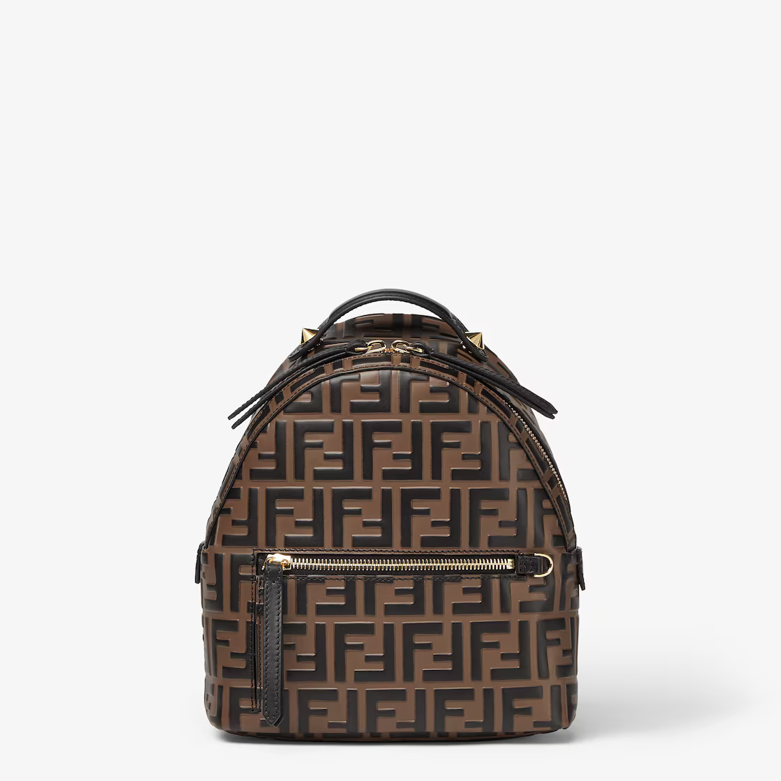 Fendi brown leather ff backpack 8BZ038A5TLF13VK