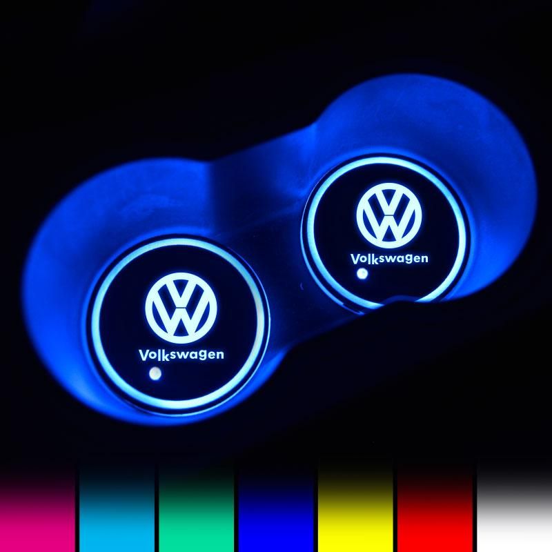 🚗Rainbow Light LED Car Coaster