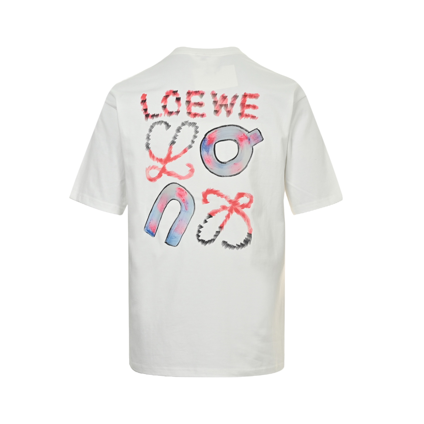 Loewe 25ss Angpao joint graffiti logo print short sleeve