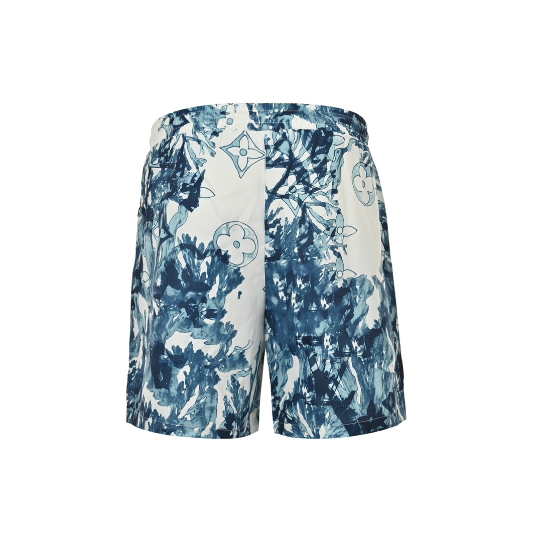 Louis Vuitton 24ss coral and seagrass print shorts