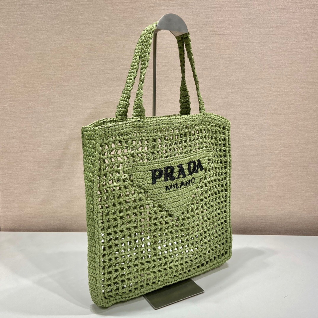 Prada Raffia Tote Bag 1BG393