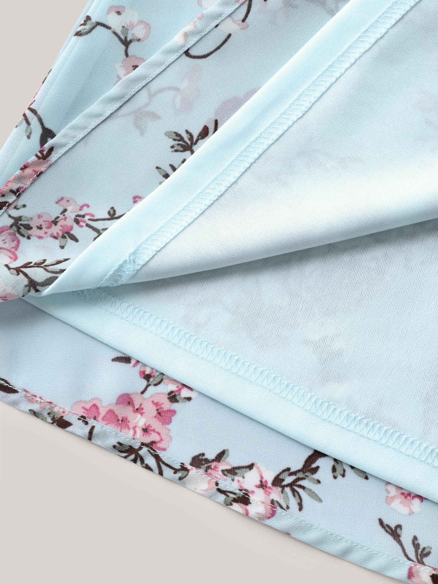 Shirred Off-Shoulder Chiffon Floral Blouse