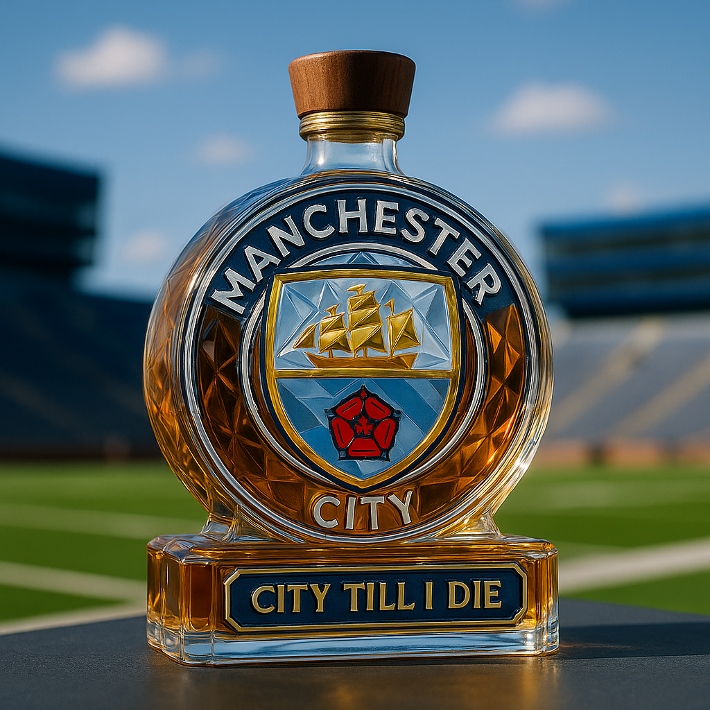 Manchester City Whiskey Bottle