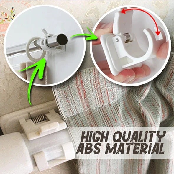 (🔥Hot Sale - 49% OFF)Nail-free Adjustable Rod Bracket Holders(Set of 2)