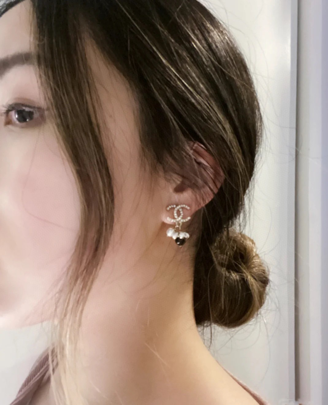 Chanel Camellia Earrings