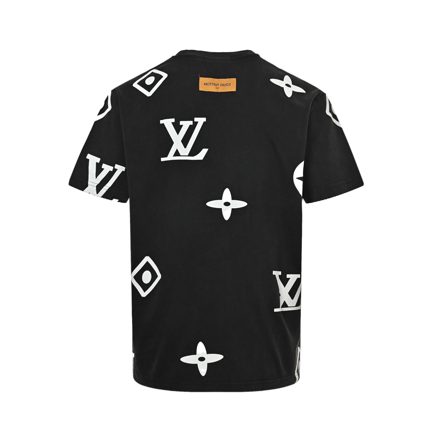 Louis Vuitton 25ss washed full print short sleeves