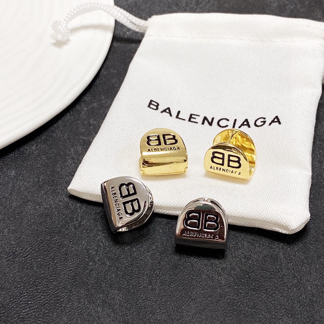 Balenciaga BB printed earrings