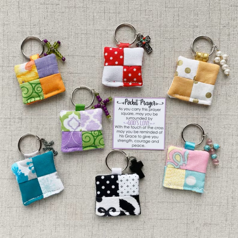 Prayer Cube Keychain