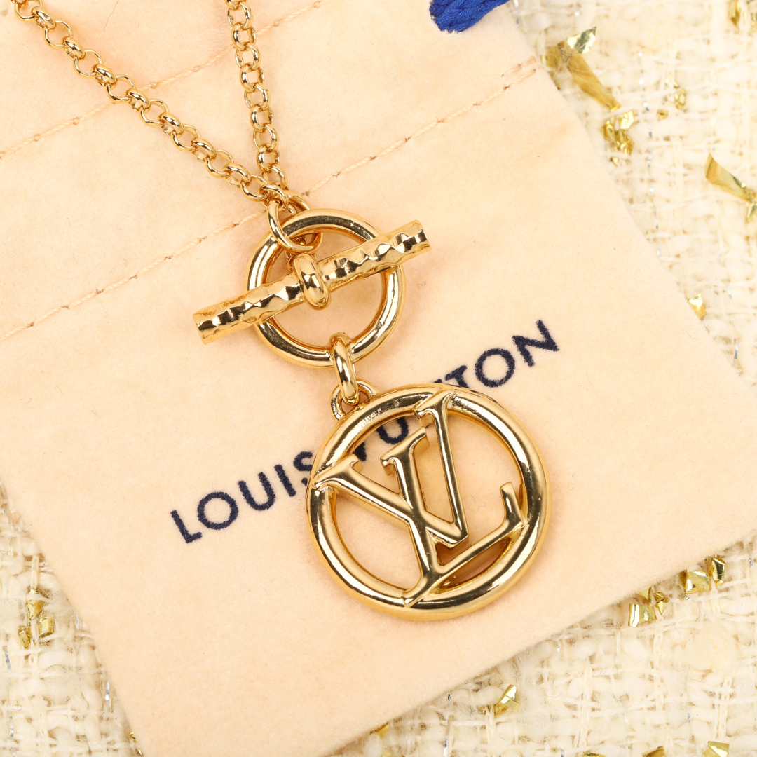 Louis Vuitton logo necklace