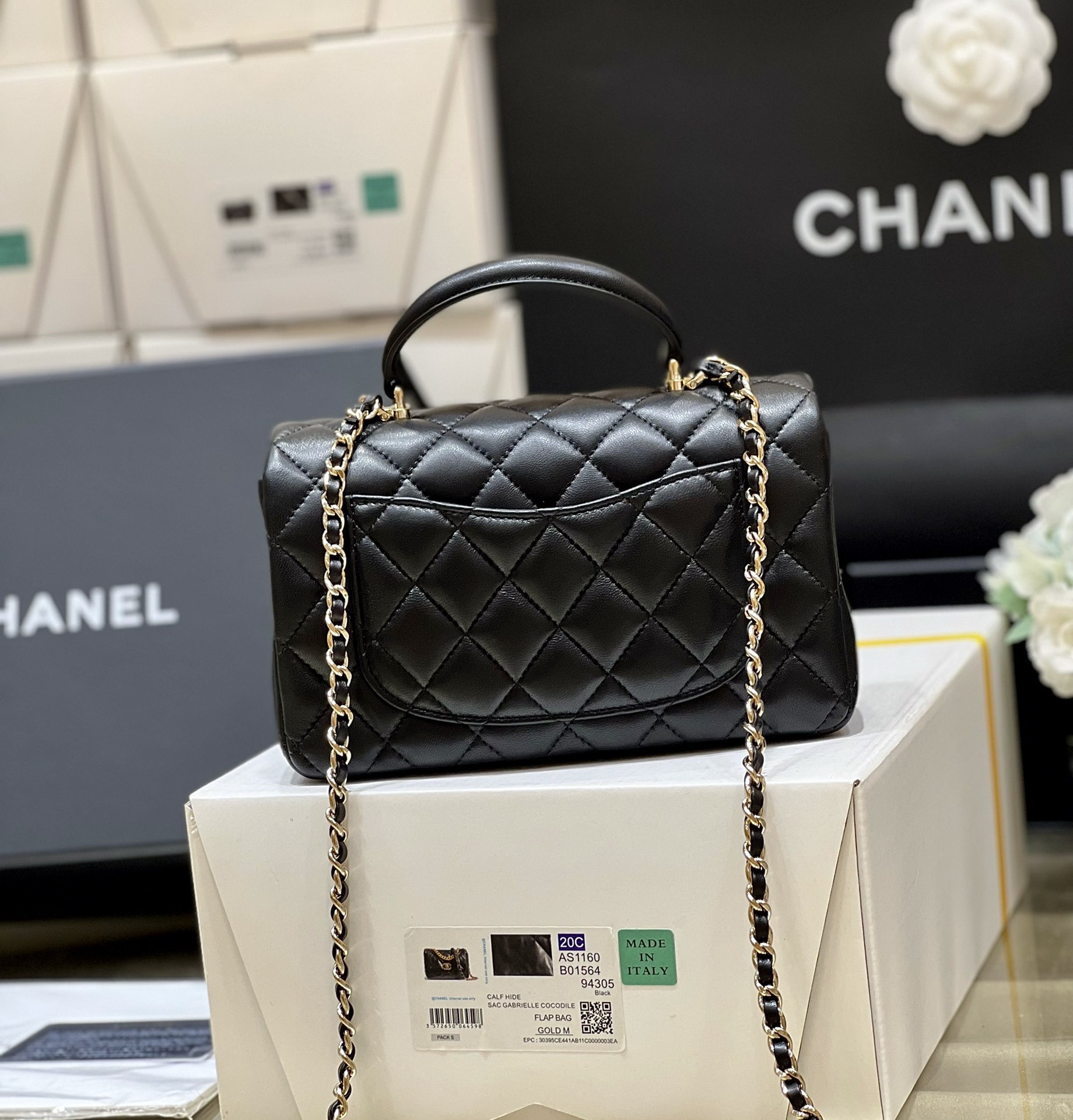 Chanel 22b autumn and winter new preview series cf mini handle AS2431