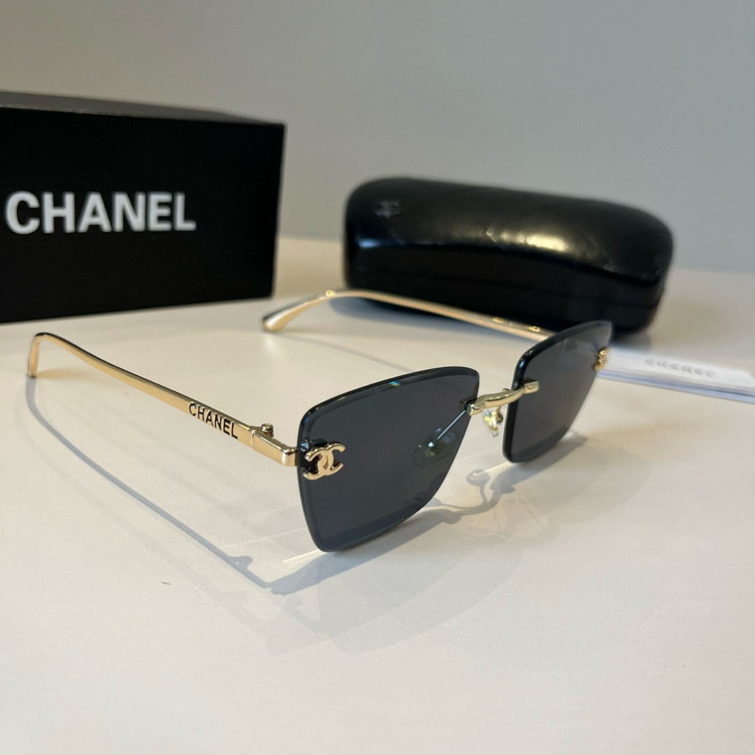 Chanel rimless sunglasses