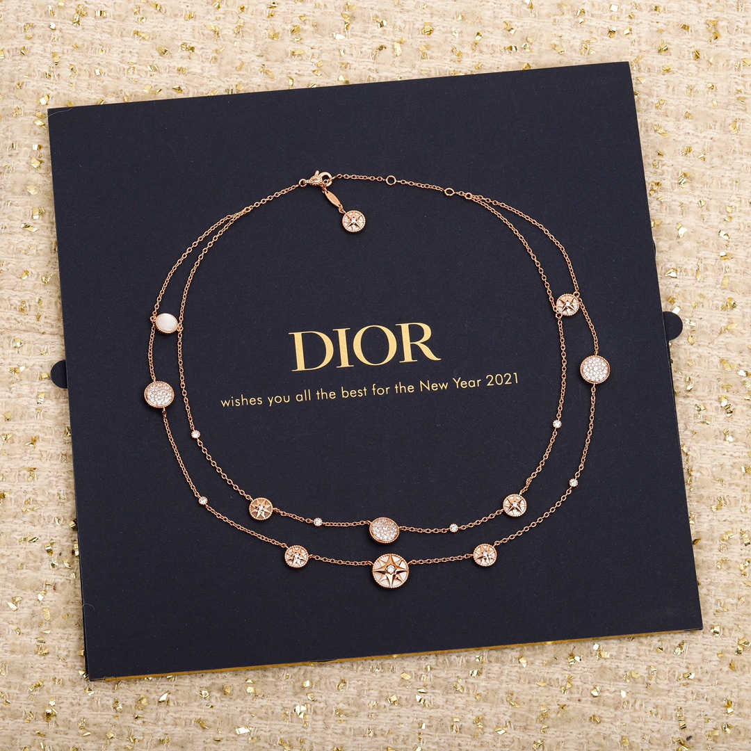 Dior Compass Double Necklace