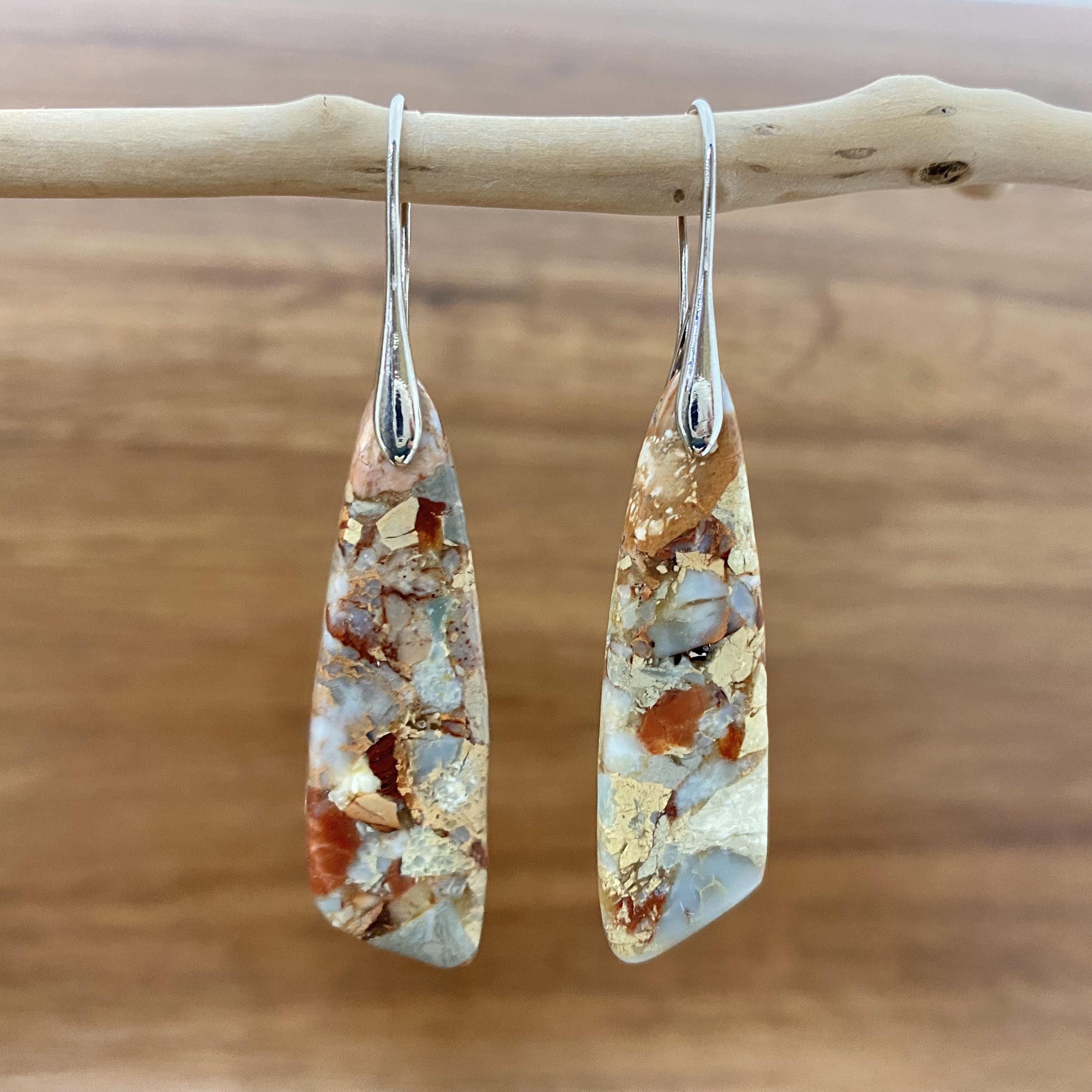 Sea Sediment Drop Earrings