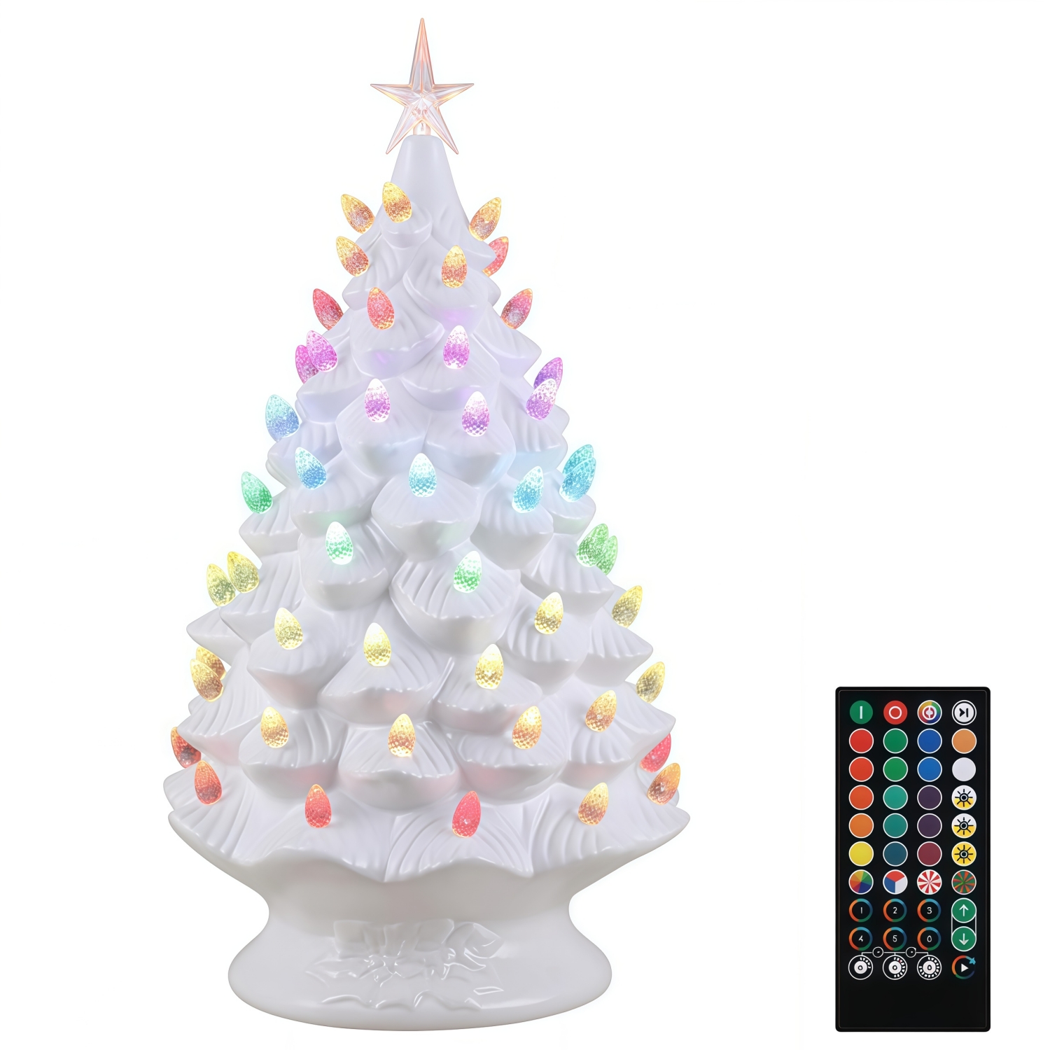 On Sale🔥RGB Nostalgic Christmas Tree Decor With Timer